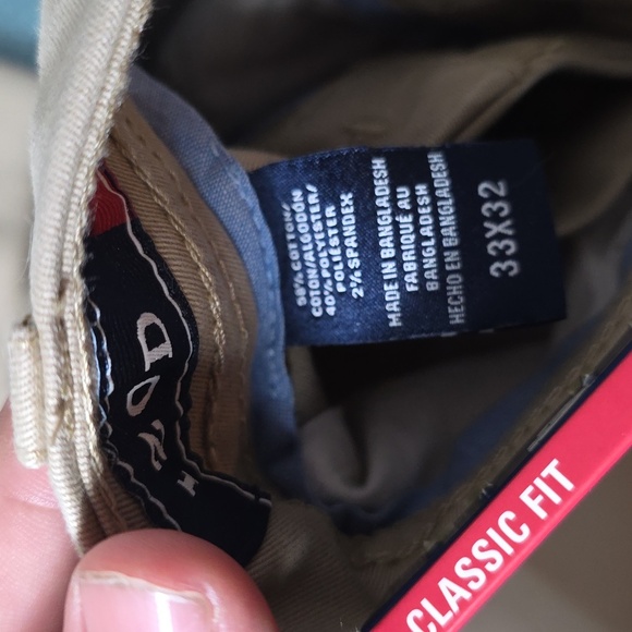 Izod Beige Performance Stretch Pants - Picture 2 of 5